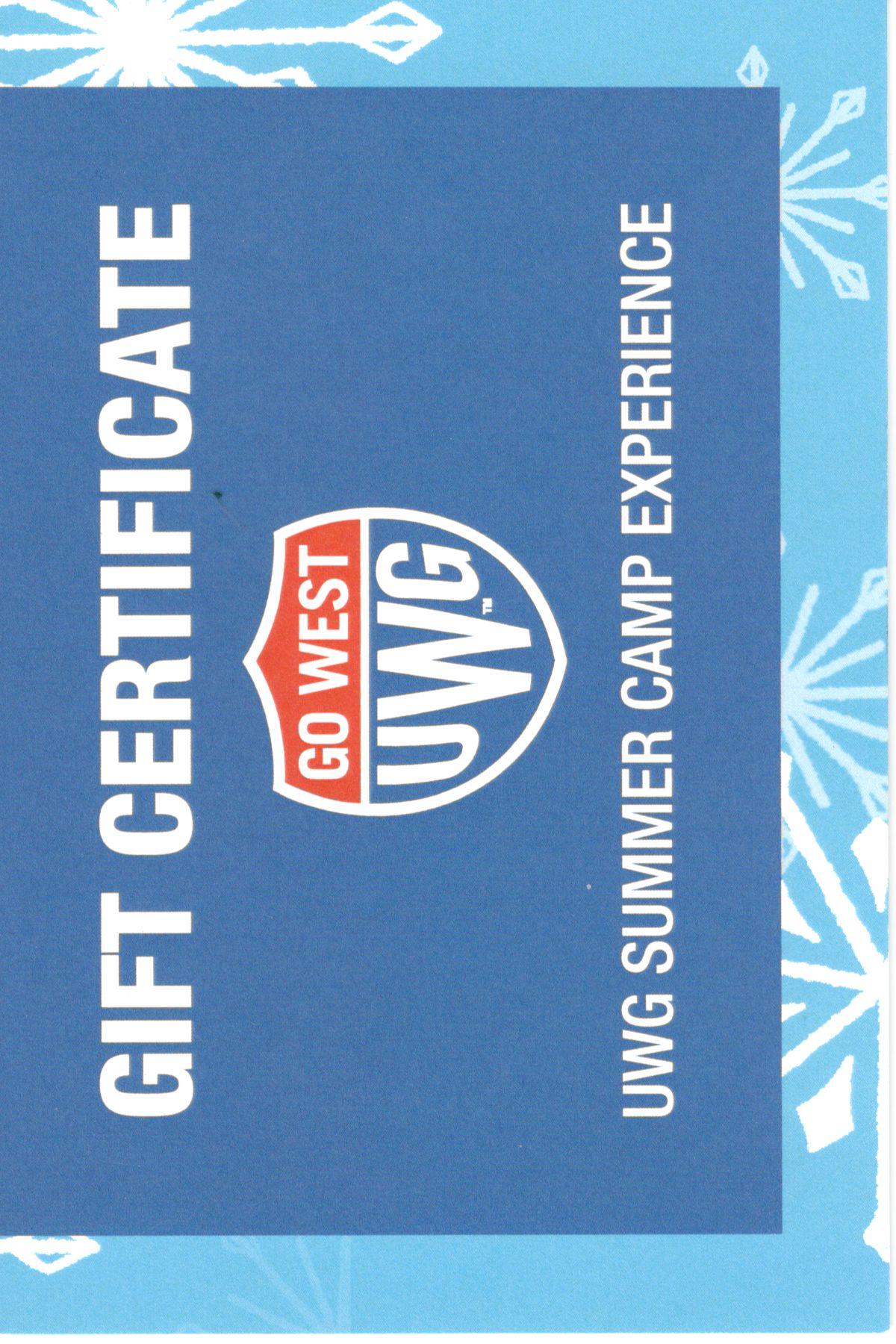 UWG Summer Camp Gift Certificates 24AGALLD24